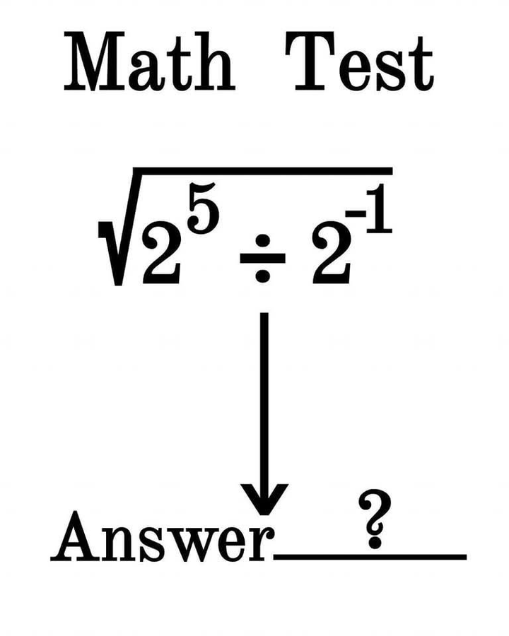 MathMemeatics's tweet photo. Math Test: Can you solve this ⁉️ https://t.co/SwhrL5LWbh
