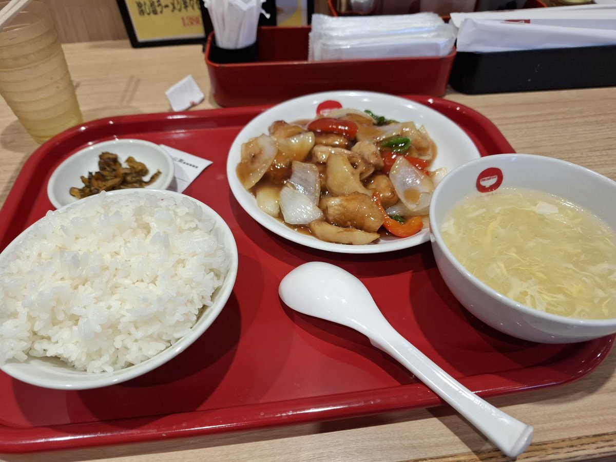 fw250's tweet photo. 今日のお昼は酢豚定食をいただきました。ご飯は大盛です。 https://t.co/k1eHs0P1fL