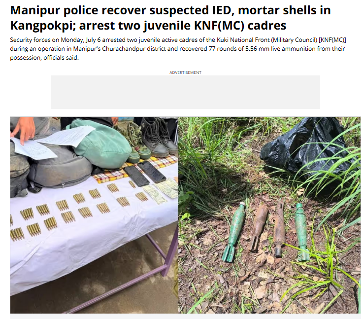 CIbemchaDevi's tweet photo. I demand zero tolerance for armed violence in #Manipur. Juveniles held with ammo, #IEDs recovered—this is a grave threat to civilians. Enforce the law, dismantle networks, protect lives, and restore lasting #peace now. #Manipur
https://t.co/WamV9ZOohc https://t.co/kSnQ2qsP5n