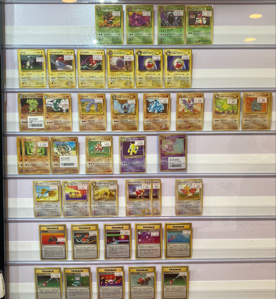 厳選90枚+PSA9が1枚　ポケモンカード まとめ売り　ファイル付き 🌟ポケモンカード シングルショーケース紹介②🌟 旧裏のカード多数入荷