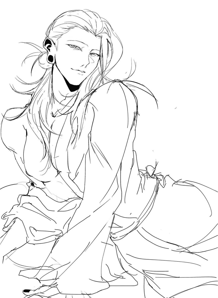 Sachielvwo0's tweet photo. 这个是我的圈内好朋友给我画的无偿稿子！想分享给你们！#Satosugu https://t.co/yzLrujjeQa