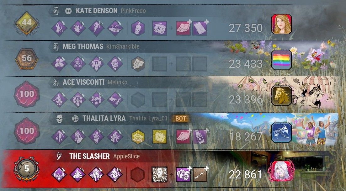 AppleSlice09's tweet photo. So I'm doing a VERY gimmicky build where I am in Omni for the whole game and then use the perks to get some value out of. NOTHING crazy and you can say it's "cheap" but it's not even a proper way to play and yet I STILL get survs complaining about how I play. https://t.co/FXbjDUclTA