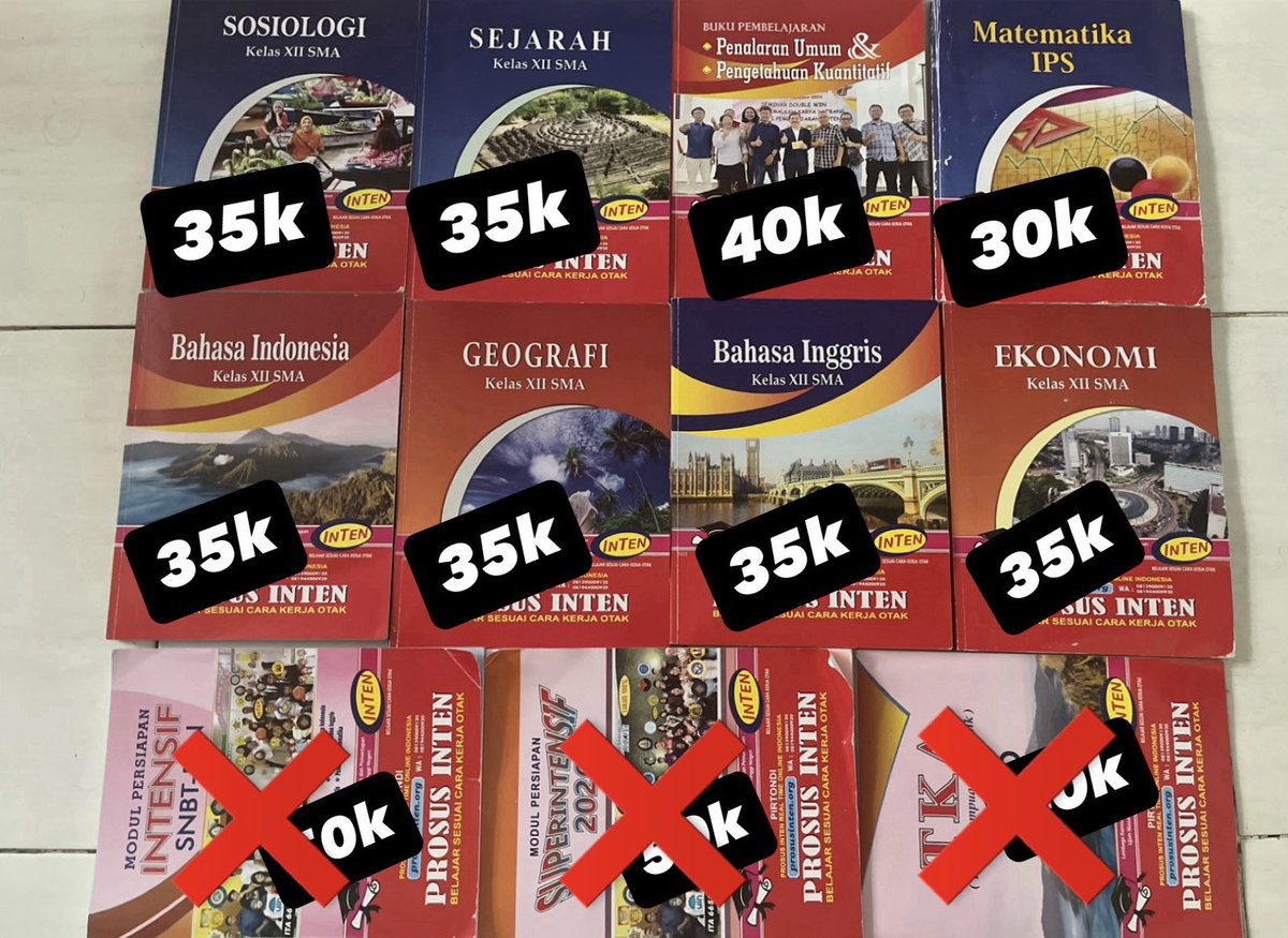 cheollsyu's tweet photo. update 14! preloved buku go ips kelas 11 dan buku inten ips kelas 12, um undip 2026 , um ugm 2026, simak ui 2026 yaa 

dm yg mau yaa😻 fastres kok
#inten #studytw #zonauang #wts #buten https://t.co/OaDeRku1ku
