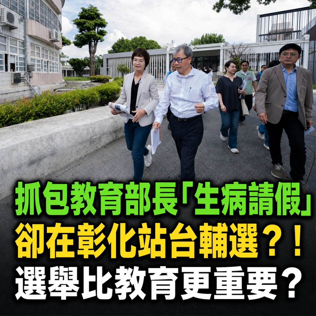 ally32354's tweet photo. 立法院教文會6月29日審查校事會議相關辦法，教育部長 #鄭英耀 以「身體不適」請��缺席。結果被抓包跑到彰化，一路陪民進黨彰化縣長參選人陳素月跑透透。
國民��立委羅廷瑋痛批，體諒部長身體欠安，換來的卻是部長在地方輔選。對教育部長來說，全國老師、家長、學生，都沒有 #民進黨 的選情來得重要。 https://t.co/loSNMIAOas