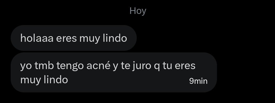 agv_bcc's tweet photo. Me derreti de felicidad leyendo esto 😭😭😭 literal el acné es mi mayor inseguridad, espero que la persona que me mandó el mensaje no pase un mal rato jamás por el acné 🙏🏻🙏🏻 https://t.co/20KLKm3Ur3