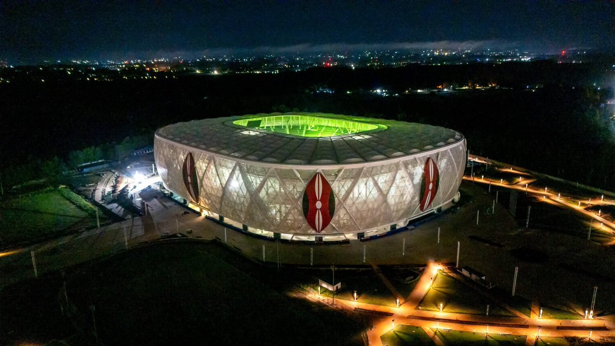 fresheye9's tweet photo. In Pictures: Deputy President Kithure Kindiki inspected the ongoing construction works at Talanta Stadium early this morning to assess the project's progress ahead of the 2027 Africa Cup of Nations (AFCON) #FreshEyeNews https://t.co/OGzfmfmbGY