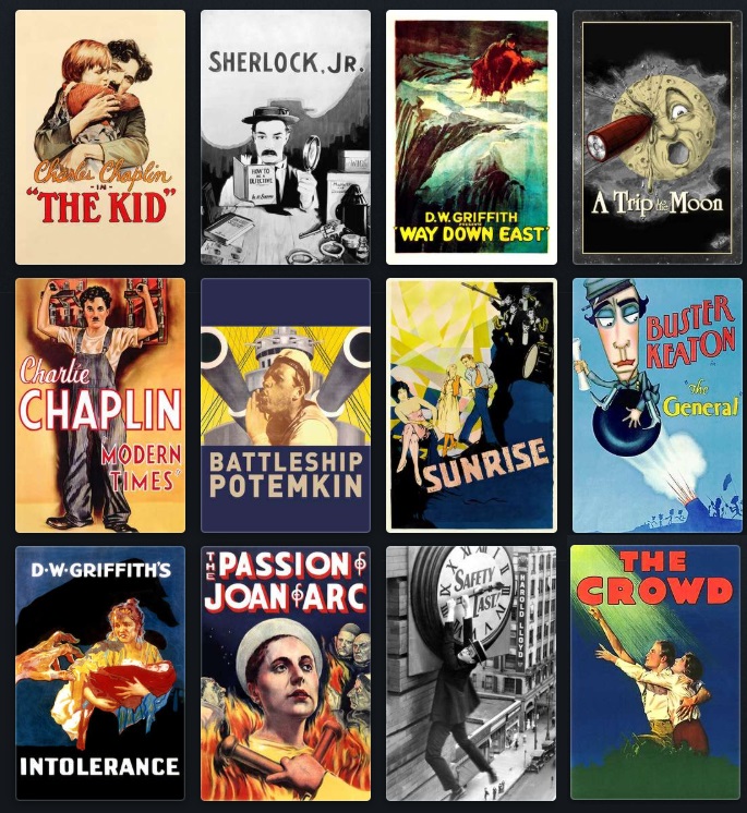 auteurhouse's tweet photo. Some must watch silent movies for every cinephile. https://t.co/c647oBUFec