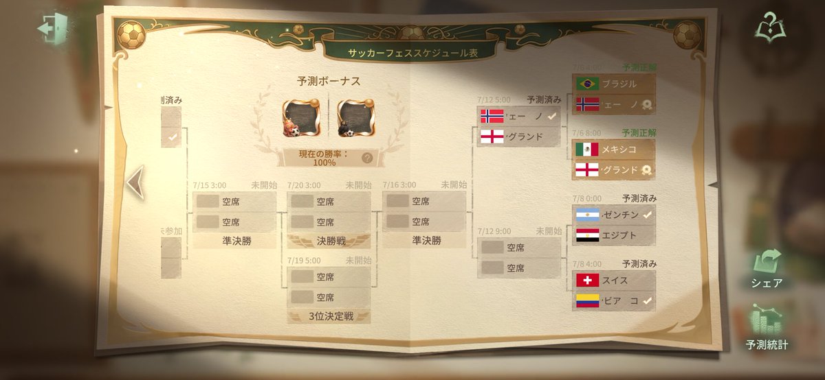 hereherenasama's tweet photo. 得意分野
ベスト16全試合的中させたい https://t.co/U661aq0gRp