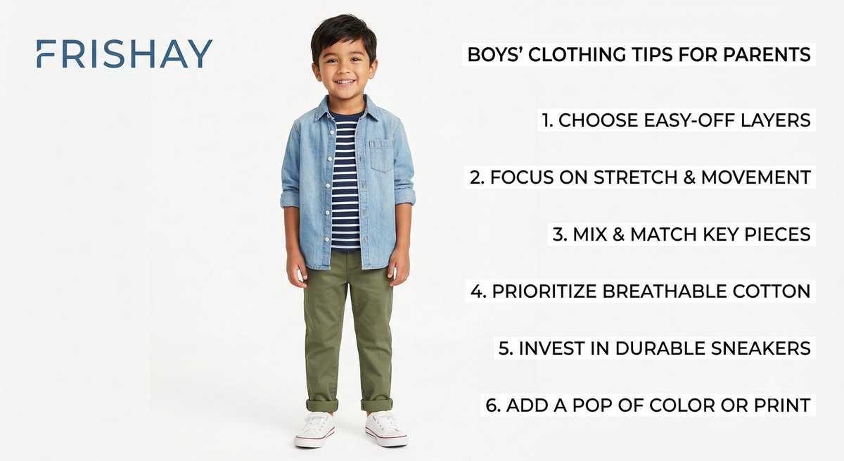 Frishay248244's tweet photo. Active boys need durable style that moves with them. From school to the playground, find versatile outfits built for all-day comfort. #BoysClothing #KidsStyle https://t.co/ZFp9hEsYzC