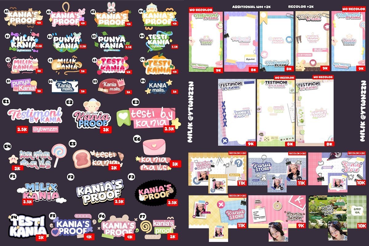 ytwnzzn's tweet photo. Haloo boleh help repost? 

Kania punya promo khusus profneeds by req katalog mulai 7 Juli - 10 Juli aja! All katalog layout x wabis qr deco template testi diskon 20%, kecuali untuk wm watermark buy 2 get 1! Selamat jajan~

#bealanja 90 https://t.co/zGoOYhLG8K