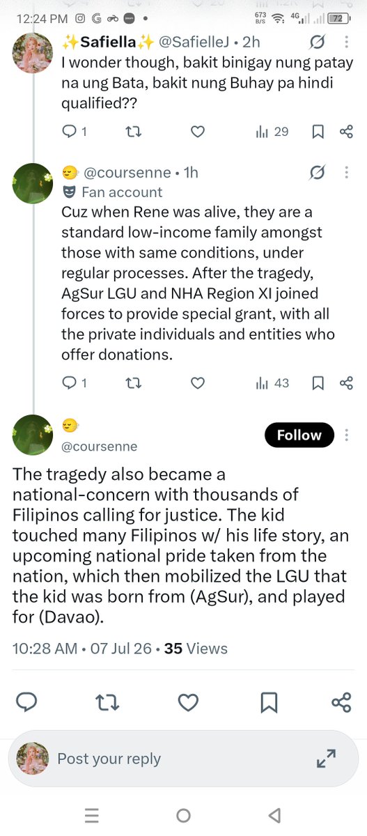 SafielleJ's tweet photo. @nabunturanguy Eto ung reply saken ng tinanong ko https://t.co/wgUYr04qX9