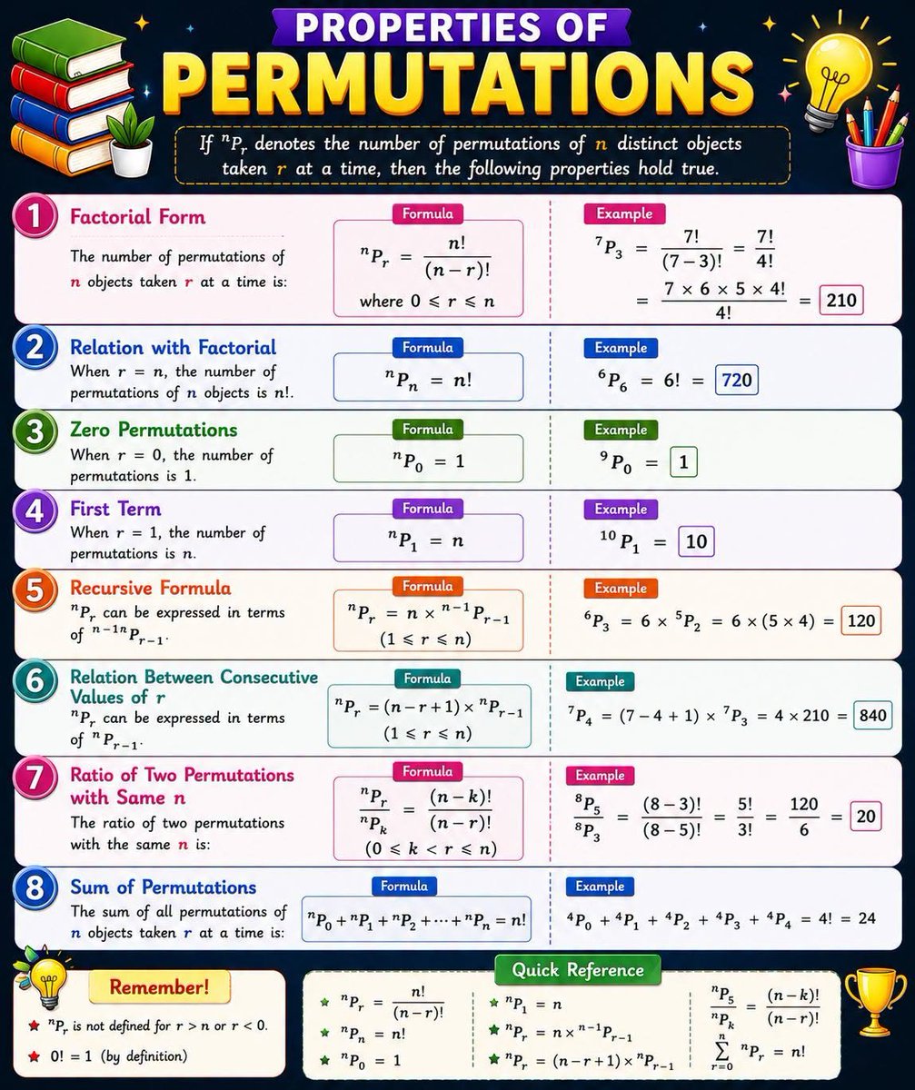 MathMemeatics's tweet photo. Properties of permutations https://t.co/kc4LgjejHn