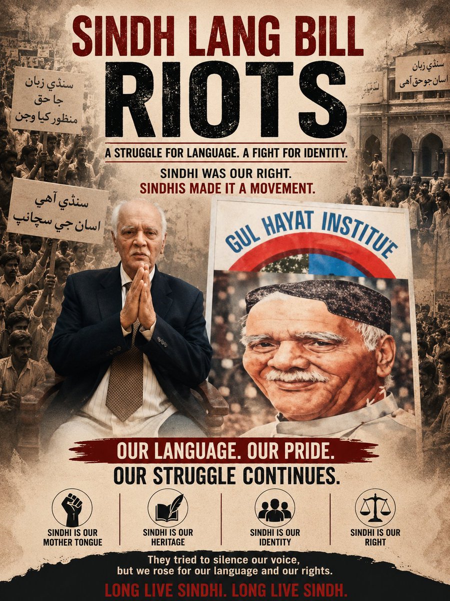 FaisalEngi89239's tweet photo. “You’re free to speak.”
Until you actually do. 1972 was the year Sindhi identity became a protest in Pak.
#VoicesOfSindh #LanguageIsResistance #JusticeForSindhiLanguage #PrideOfUmmahCDF
Belgium
#USMNT @SindhCMHouse @MuradAliShahPPP @murtazawahab1 @sharjeelinam @SyedNasirHShah https://t.co/NAPWioT8pB