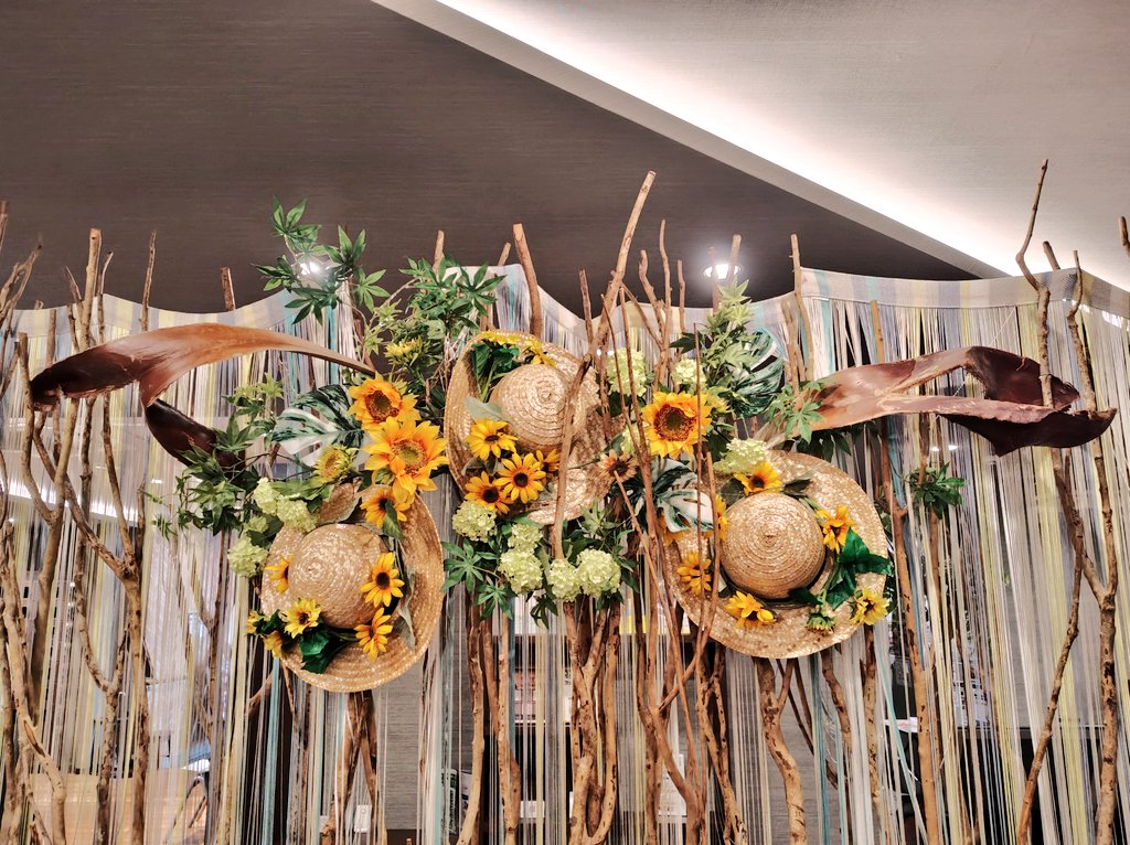 tadaseiryo's tweet photo. 館内装飾にお邪魔しました。
紫陽花から向日葵へ
季節の装飾🌻
お楽しみくださいませ😌
#朝日湯源泉ゆいる
#ゆいる https://t.co/dKEi0kta7o