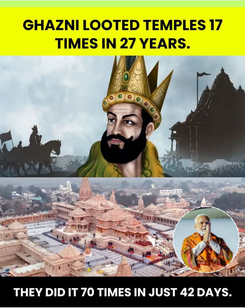 samyIAC's tweet photo. 1/3 வட இந்திய நில மன்னர்கள் ஏழை உழவர்களின் வயிற்றில் அடித்து வாரிக் குவித்த பொன்னையும் பொருளையும் கொள்ளையடிக்க     கஜினி முகமது 27 ஆண்டுகளில்  17 முறைதான் வந்தான். ஆனால்  பாசிசப் பார்ப்பன ஆர். எஸ். எஸ்.காரன்  இஸ்லாமியரின் https://t.co/OrAxK4CO4C