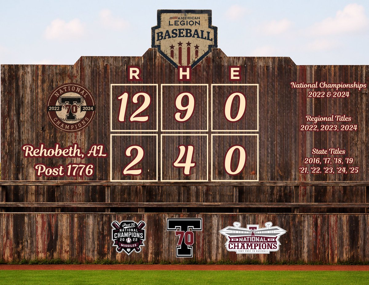 Troy AL Post 70 Baseball tweet media