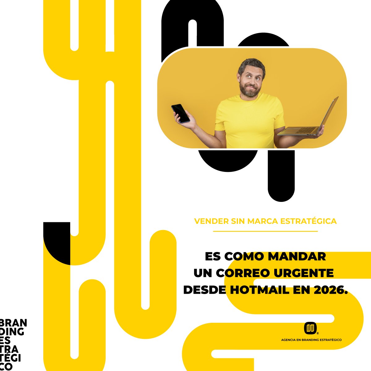 dimdemexico's tweet photo. Vender sin marca estratégica en 2026 es como mandar un correo urgente desde Hotmail.

Funciona. Llega. Técnicamente hace lo que debe.

Pero antes de leer una línea, el cliente ya decidió cuánta credibilidad darte.

Y esa decisión la tomó la imagen.
No el producto.

DIM de México. https://t.co/qurNY0x1RA