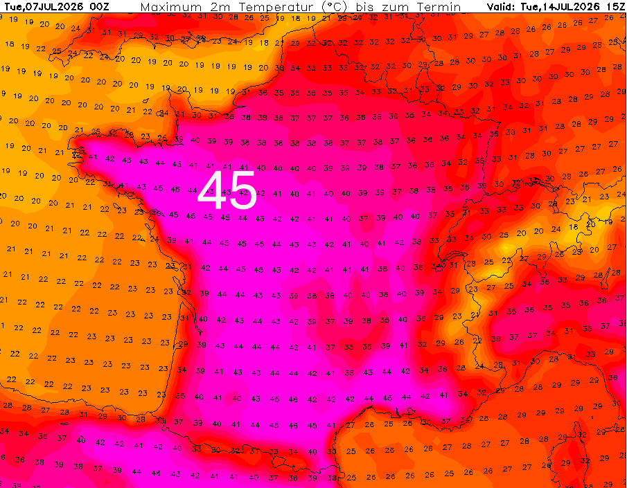 Weerprimeur's tweet photo. Later meer over de meest verzengende #hittegolf ooit in France. https://t.co/toFyadxt3L