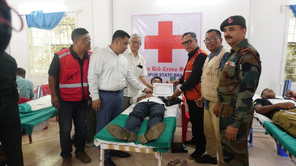 official_dgar's tweet photo. ASSAM RIFLES ORGANISES VOLUNTARY BLOOD DONATION CAMP AND YOUTH EMPOWERMENT PROGRAMME IN MANIPUR
#AssamRifles organised a community outreach event comprising a Voluntary Blood Donation Camp and a Career Awareness Session at the Homeland Academy of Tactical Security and Fire Safety in Imphal West District, Manipur on 06 July 2026. The initiative was designed to strengthen regional blood reserves for emergency medical requirements, promote voluntary donation and provide career guidance to local youth.

#friendsofthenortheast #sentinelsofnortheast #OperationalReadiness #CommunityFirst #NationFirst #ServiceBeforeSelf #GuardiansOfTheNation

@HMOIndia @adgpi @PIBHomeAffairs