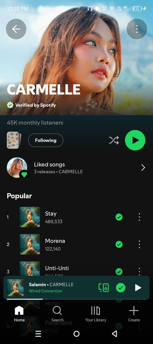 akosinaha's tweet photo. pls continue to promote your songs babe @carmelle_lite  super bumaba na ang listeners huhu

super ganda talaga ng mga kanta pero what's happening 🥺🙊

@StarMusicPH https://t.co/YNwFVTf6Be