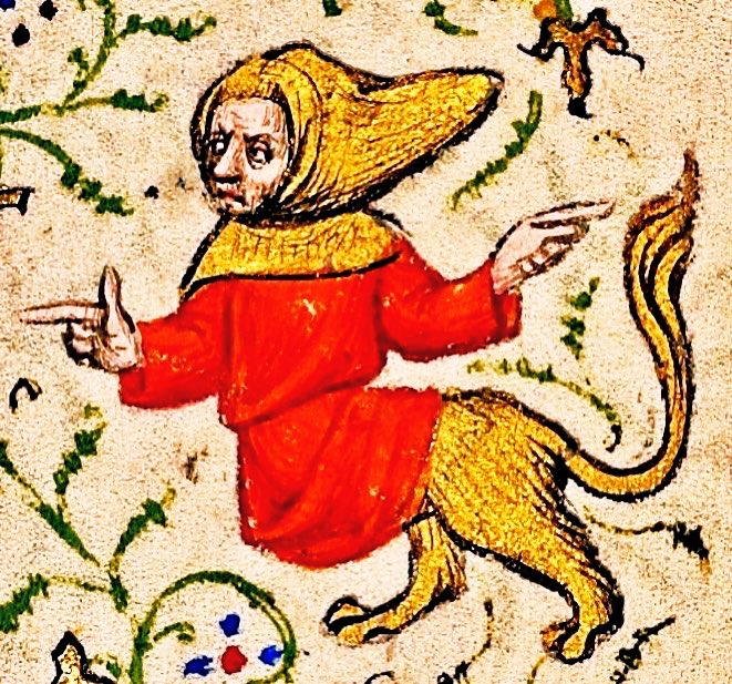 MedMilMedicine's tweet photo. Visitors to fifteenth-century Amsterdam usually regretted asking Jan de Verwarde for directions   -   early 15th C, Getty Mus, Ms. Ludwig IX 5 (83.ML101), f. 184r https://t.co/w7uxzLgMLj
