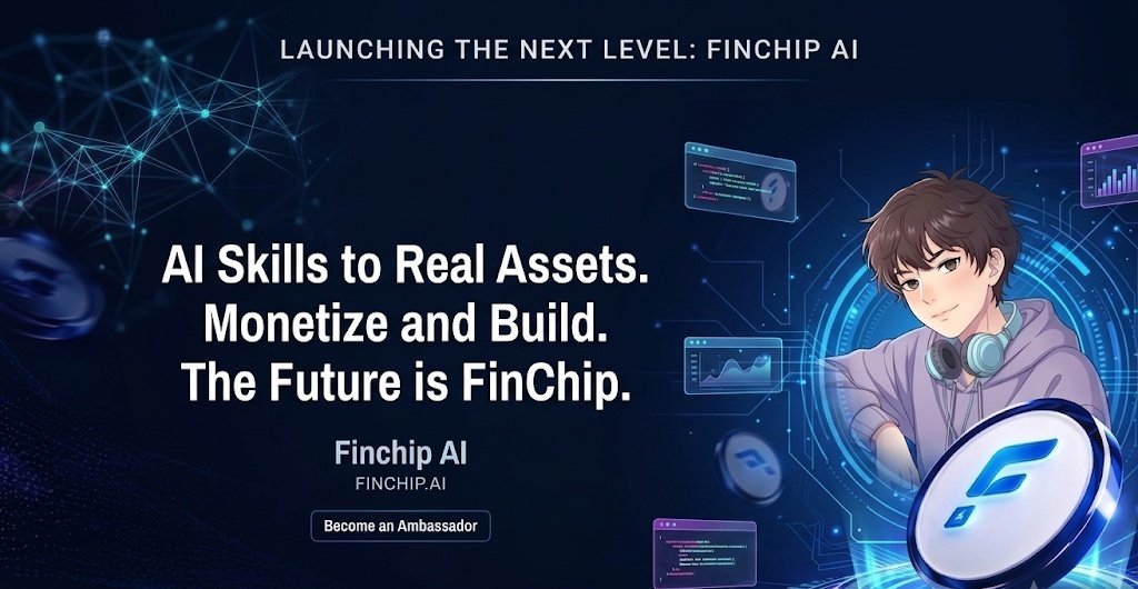 MUHAMMADking78's tweet photo. Good Morning Finchip community ☕

We’re moving beyond just using AI. We’re moving toward a future where your AI skills are liquid, tradable assets. That is exactly the shift @finchip_ai is engineering.

​The way they are building a marketplace where AI skills become real world assets is, quite frankly, next level. This isn't just another platform; it's an entire economy being built from the ground up, allowing users to finally monetize their expertise seamlessly.

​Being early to a gem like this is one thing, but having the chance to lead the narrative as an ambassador? That’s the real opportunity. I’m officially on board, ready to preach the future, share the vision and help build the foundation of this ecosystem.

​We are watching the evolution of AI utility in real time. If you’re not paying attention, you’re missing the signal. Time to get to work and make an impact.

Ambassador program is still live, fill the form right now to become @finchip_ai ambassador 👇 
https://t.co/PdyqYnB0pZ

​#FinchipAI #AI #Web3
