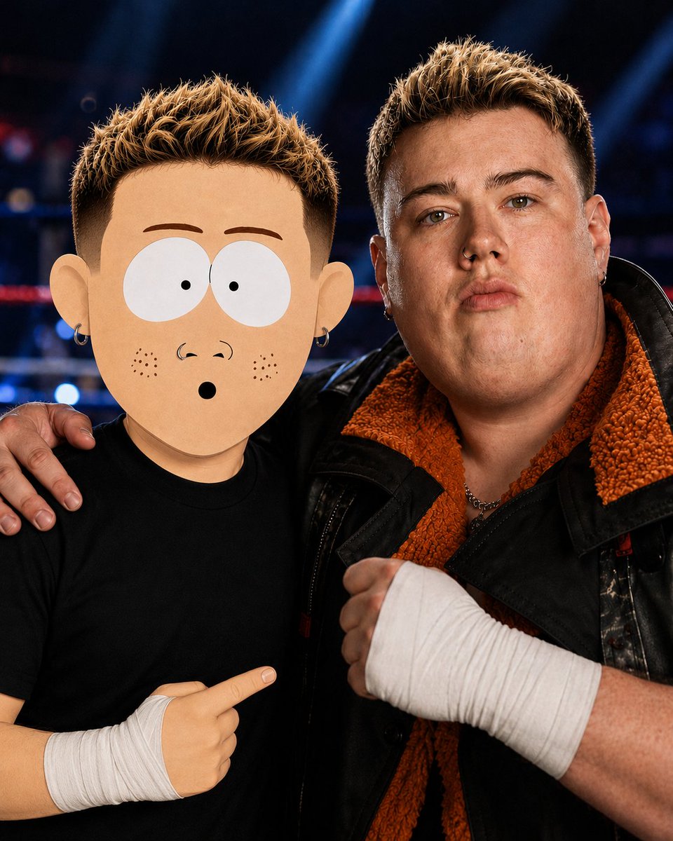 Bigdaddyhammer's tweet photo. @TheJimCornette I found the @MasonRook_wwe doppelganger. Ricky, from South Park. https://t.co/pi9T4sc6kK