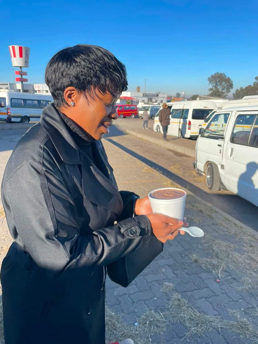 Patriot_S_A's tweet photo. Good morning 
Those who are catching taxis at Spruitview taxi rank please note 
We have:
✨500ml mabele porridge (sour/normal): R10
✨90ml Atchar : R7
✨350ml : R15
✨coffee : R10 
✨tea/rooibos : R8
📍Spruitview taxi rank(Germiston & joburg taxis) 

Thank you so much to everyone for your support