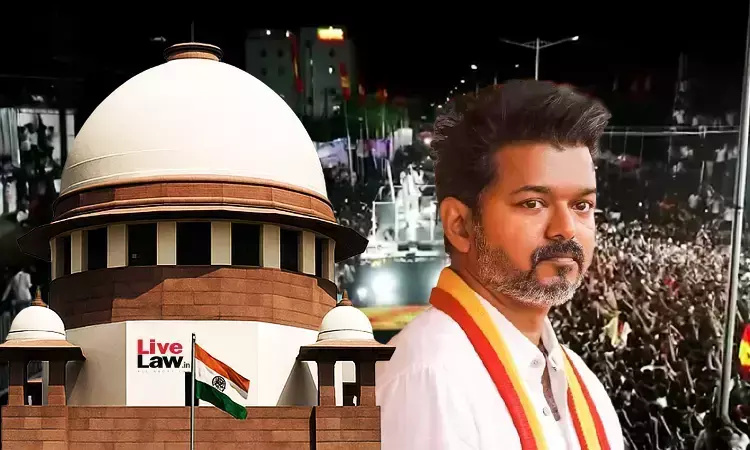 LiveLawIndia's tweet photo. #KarurStampede: #SupremeCourt to hear today #DMK Secy RS Bharathi's application seeking to restrain Tamil Nadu #ChiefMinisterVijay and other accused's comments to victim families

Bench: JJs. KV Viswanathan and Alok Aradhe

Ahead of CM Vijay's proposed meet with victim families on July 10, the plea raises apprehension of influencing of witnesses, even as CBI enquiry into the incident is pending

On July 10, CM Vijay is reportedly scheduled to meet victim families to distribute govt orders, compassionate appointments, etc.

The plea also assails TN Minister Aadhav Arjuna's July 2 statement where he allegedly said that there is "a score to settle" over the Karur incident and alleged that previous DMK govt "killed Karur people through the police".