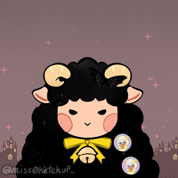 moritouko's tweet photo. She's two cup noodles tall as a sheep 🥹

And yes, Mammon would carry her on his shoulder 🐏💛 (after fighting his cute aggression to not squeeze her tight) https://t.co/Zy75IbbS4s