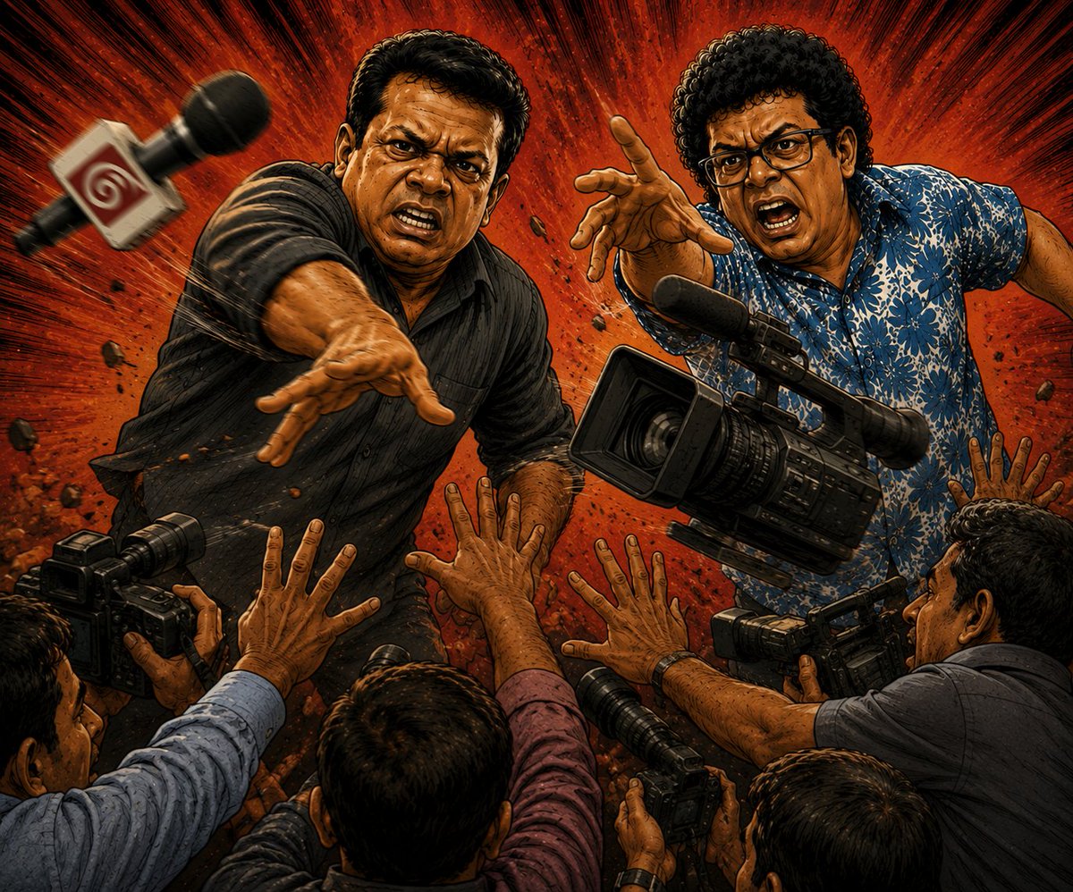 colomboinsights's tweet photo. Then they came for the media, and I did not speak out, because I was not part of the media.
Then they came for me, and there was no one left to speak for me.
#SriLanka #JVP #LKA @adaderana @hirunews @hrw @UNHumanRights https://t.co/o3iXYScxNI