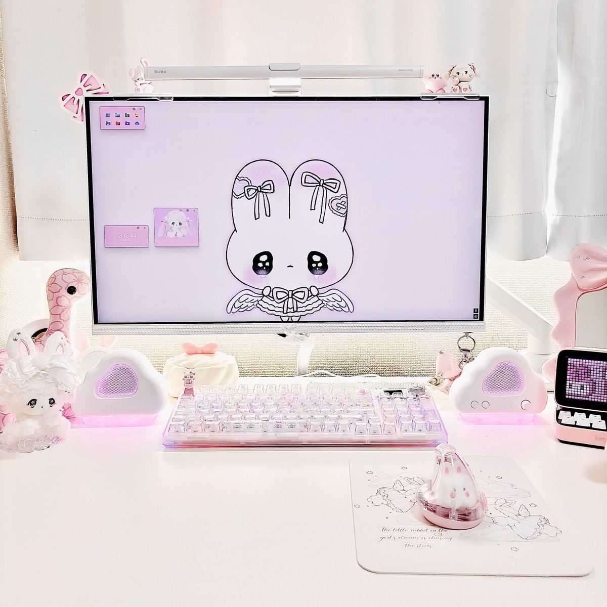 reala_gaming's tweet photo. 𓉘 お知らせ✰ 𓉝 
以前ご提供いただいたminotelさんのスピーカーがAmazonで現在30%オフです！！
とてもかわいいので気になった方この機会にチェックしてみてください◝✩
★minotel cloud speaker ☁
https://t.co/0kAthcslqH
˖
#desksetup #pr https://t.co/oRvOSRJvdM