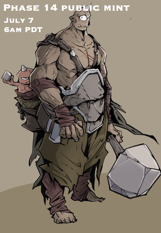 dungeonsaga's tweet photo. ⚔️ Dungeon Saga

🔥 Phase 14 Public Mint

⏰ July 7 — 6:00 AM PDT

The Grum are among the oldest races beneath the Ancient Dungeon.

Every scar is a memory.
Every battle is a rite.
Every fallen warrior is honored.
They believe strength alone decides fate.
When the war drums sound, they answer with a single creed:

"WAR IS FAITH MADE FLESH!"

The deeper you descend,
the louder their voices become.

🔗 Enter the Dungeon:

 https://t.co/PidjtrCxqI

#DungeonSaga #OPCAT #OP_CATLayer