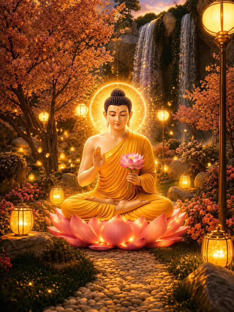 singhesck95's tweet photo. "මෙත්තාවිහාරී යෝ භික්ඛූ"
The seeker who dwells in radiant loving-kindness, deeply devoted to the Buddha's path, will attain the ultimate sanctuary of peace—the sublime happiness where all conditioned illusions cease.  🔆Dhammapada, 368th of chapter 25- Bhikku Vaggo(The Monk) https://t.co/QwzApZYEQT