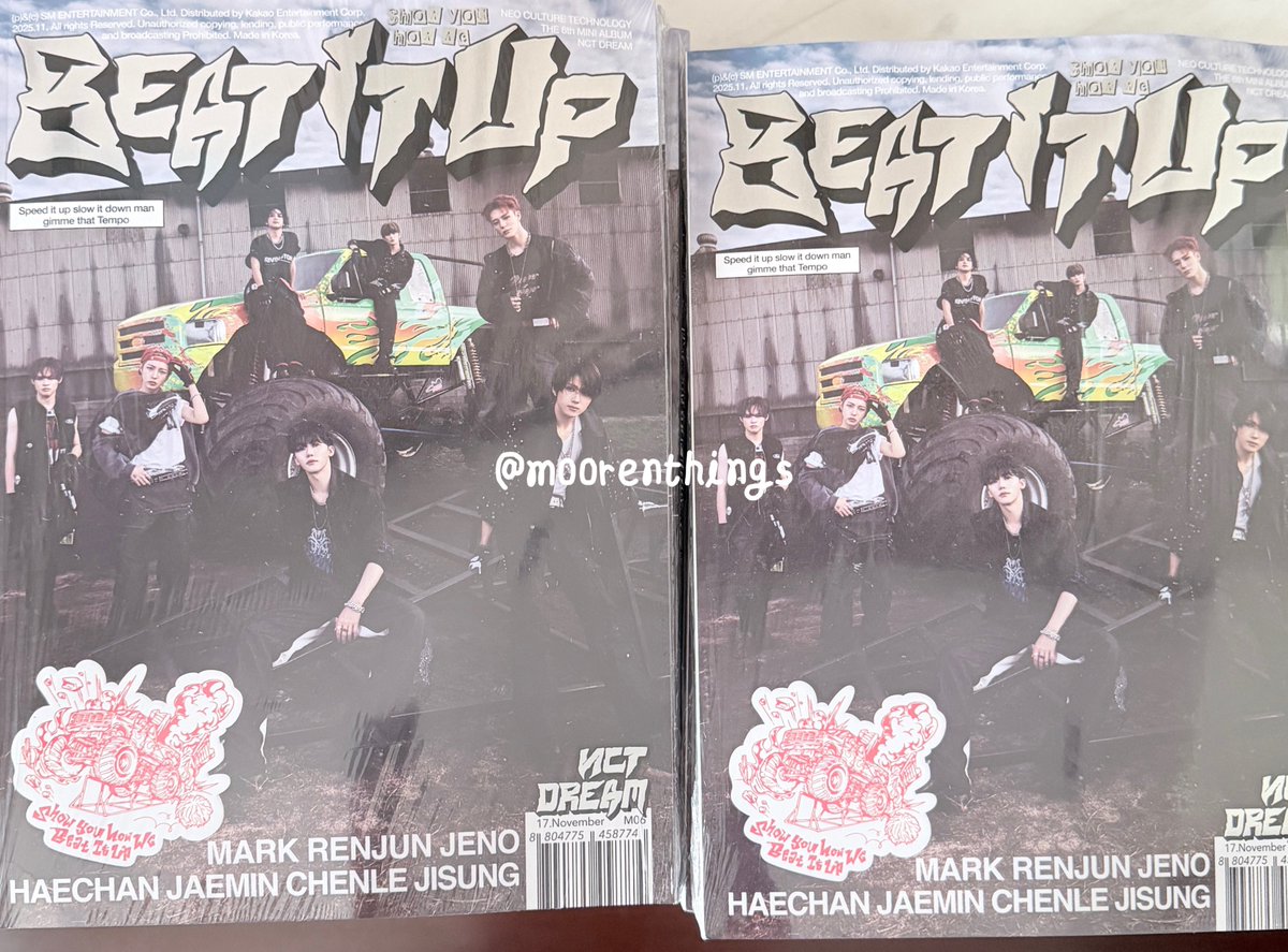 moorenthings's tweet photo. พร้อมส่ง☁️

🖍️ อัลบั้ม nct dream beat it up 
beat it up ver (photobook) ใหม่ ไม่แกะ
อัลบั้มละ 40฿
5 อัลบั้ม 200฿ (ได้โพลารอยด์สุ่ม 1 ใบ)

📦 ems 30฿ (remote area +20฿)
💌 สั่งซื้อ dm / mt
#ตลาดนัดnct #ตลาดนัดnctdream https://t.co/2oCsbYDO4j