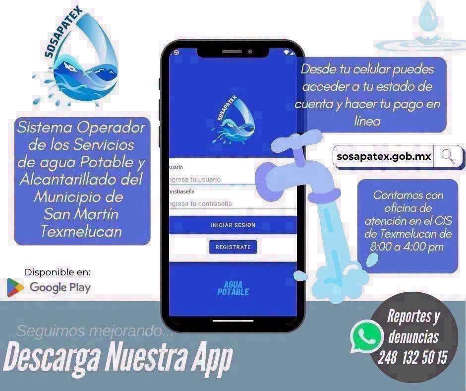 valkiriaonline's tweet photo. 💧 #SOSAPATEX sigue mejorando para tu comodidad!
📱 Ahora desde tu celular puedes acceder a tu estado de cuenta y hacer tu pago en línea 🤝.
🌐 Descarga la app y ahorra tiempo y esfuerzo.
@laura_roldn
#ValkiriaOnLine® https://t.co/cok8GR6mc9