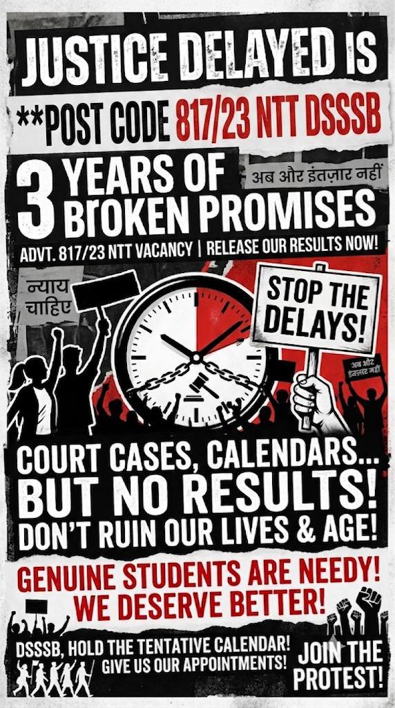 jain_ritika1398's tweet photo. Vacancy: 2023
Exam: Aug 2025
Merit Result: May 2026
Joining:???
Selected candidates cleared every stage on merit, yet appointments remain pending. Years of hard work left waiting We urge the authorities to issue joining without further delay. Merit deserves timely appointments. https://t.co/B4un8vp2Zv