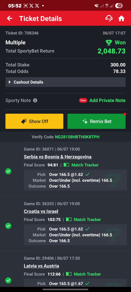 RexSelumun's tweet photo. @PH_first_coder I go add Portugal to score ooo them spoil am but I cash out 2k thank youuu https://t.co/iofUeQC8J0