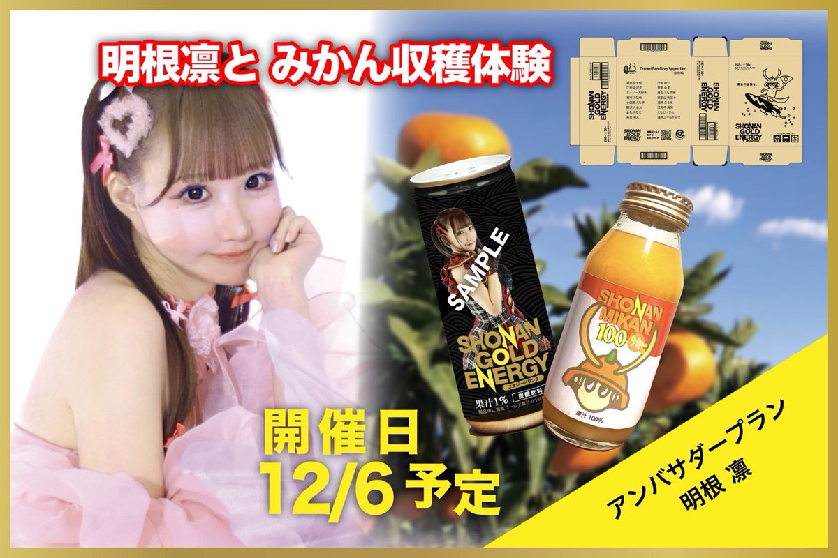 湘南ゴールドエナジー10周年クラファン アンバサダー明根凛コラボ