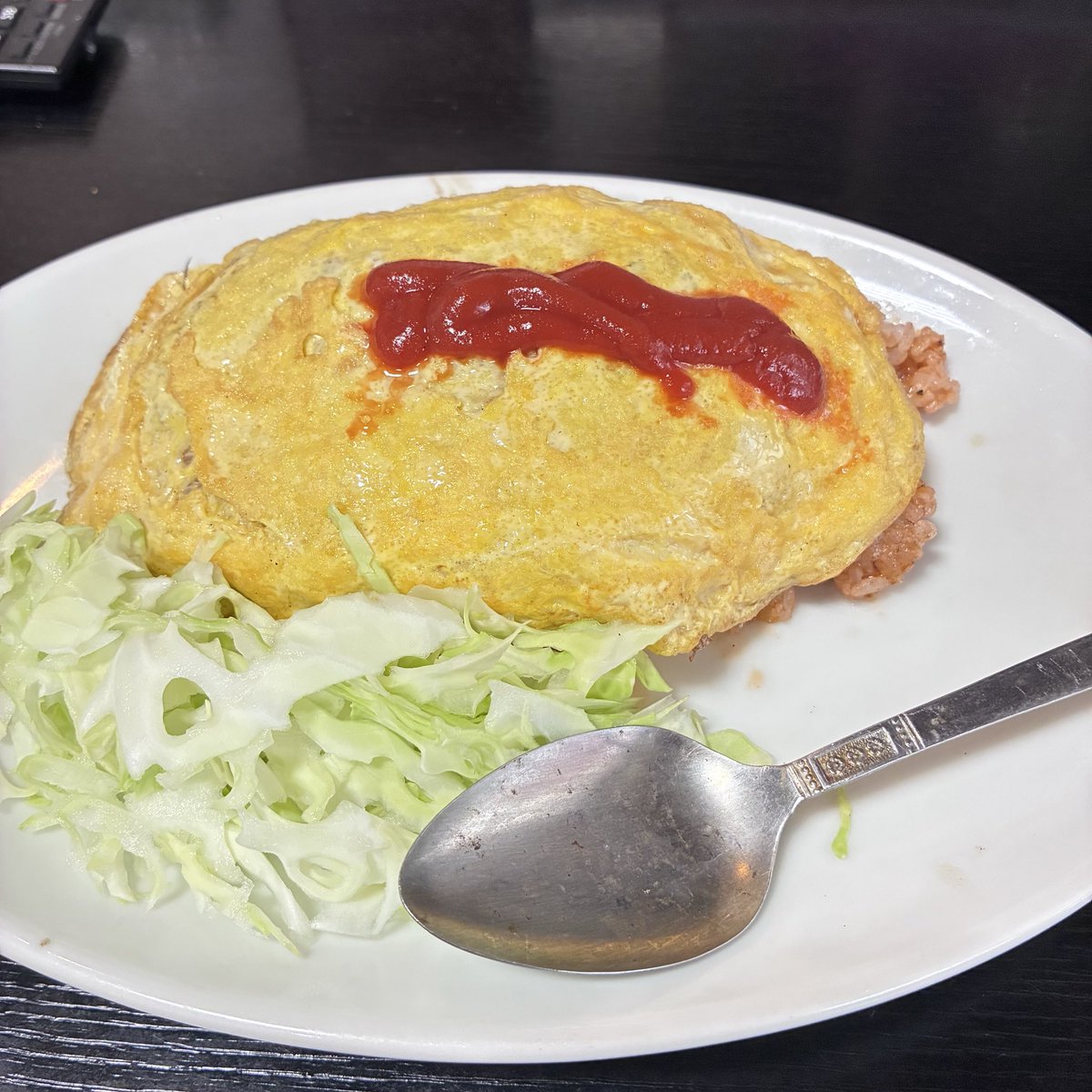 gushitani's tweet photo. 町中華オムライス。259軒目。 https://t.co/ydbx1xc8h3