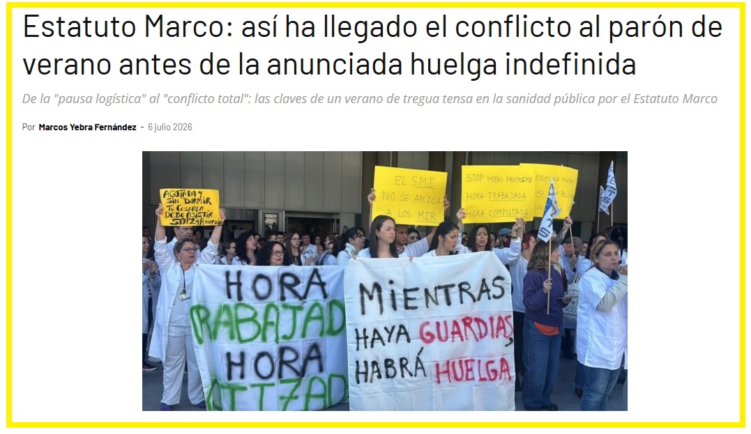 CESMARAGON's tweet photo. Los sindicatos médicos han sido nítidos: la decisión de retrasar la huelga indefinida a septiembre ha sido un «ejercicio de responsabilidad para no dejar los hospitales vacíos durante las vacaciones de las plantillas«. https://t.co/8uDE1LZLET