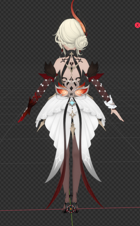 SHSL_Stylist's tweet photo. Odette but she’s La Signora. #GenshinImpact #Odette #LaSignora #recolor #3D https://t.co/BcCnGCfDKj