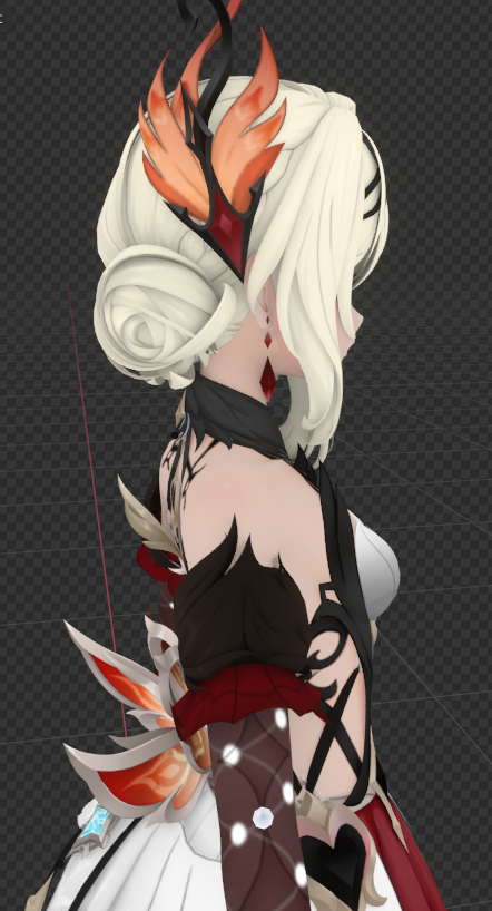 SHSL_Stylist's tweet photo. Odette but she’s La Signora. #GenshinImpact #Odette #LaSignora #recolor #3D https://t.co/BcCnGCfDKj
