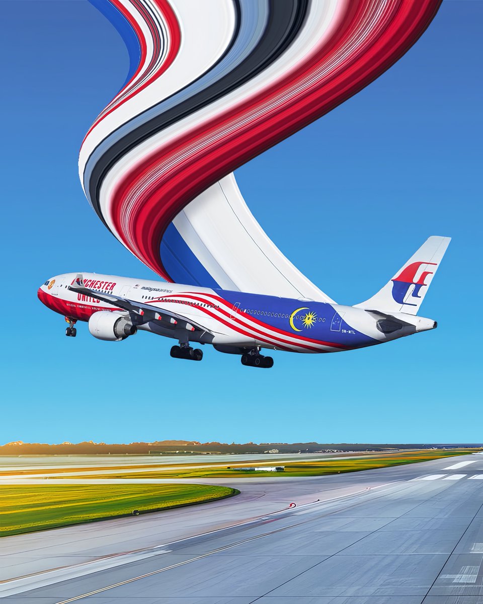 MAS's tweet photo. Every flying canvas is one of a kind 💙✈️

#MalaysiaAirlines #YourGatewayToAsiaAndBeyond #MalaysianHospitality #Aviation #PixelDrag https://t.co/j0OcrZvn43