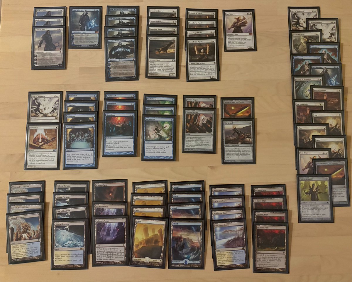 MaxPlaysMTG's tweet photo. When I started playing Magic, Cawblade was the best deck in Standard. 

I ran mono-white + whatever I pulled from my one pack weekly allowance. I remember trading for Forests to splash a Kazandu Tuskcaller I got.

Now in 2026, I can finally say that I am living my childhood dream https://t.co/9aKpo3VBPO