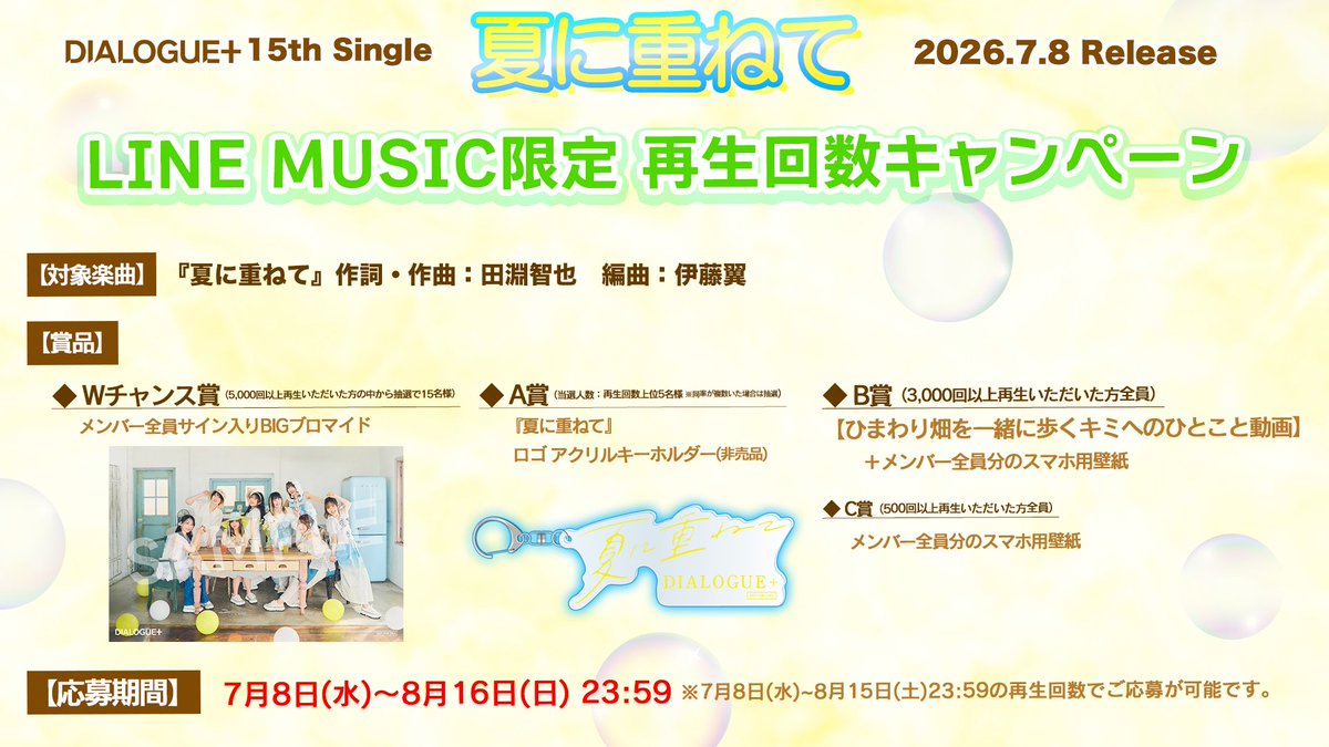 優里「うぉ」LINE MUSICカラオケ機能キャンペーン 直筆サイン ひまわり畑？！！！
