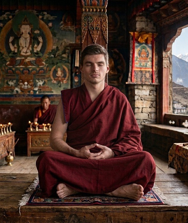 BehindTheGP's tweet photo. Max Verstappen saat ini di Tibet. https://t.co/LP1XNRHBKC