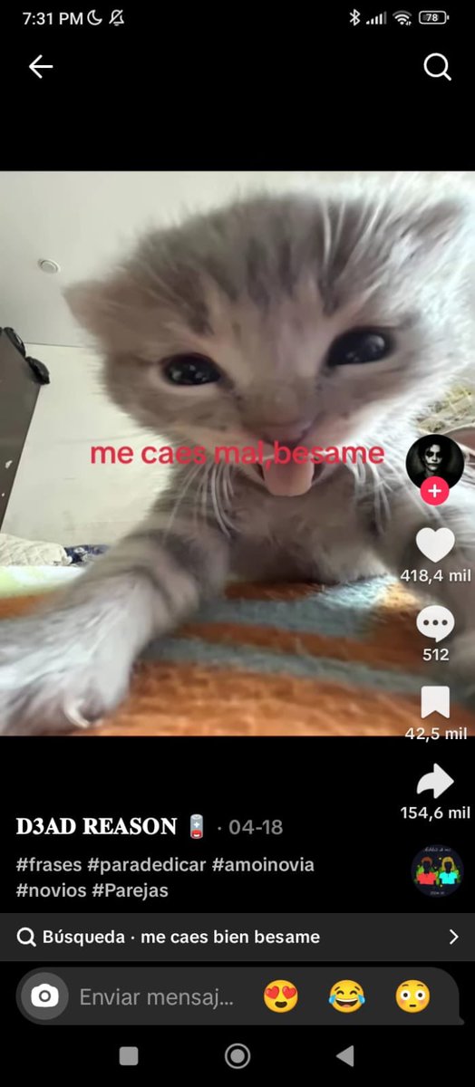 viittoli's tweet photo. Uno ya no quise sentir cosas de chava cuando intercambiamos msj, pero parece que la cachorra siente cuando me voy a deslindar de mis sentimientos hacia ella y me tira kosas así https://t.co/cCyqNyVqr5