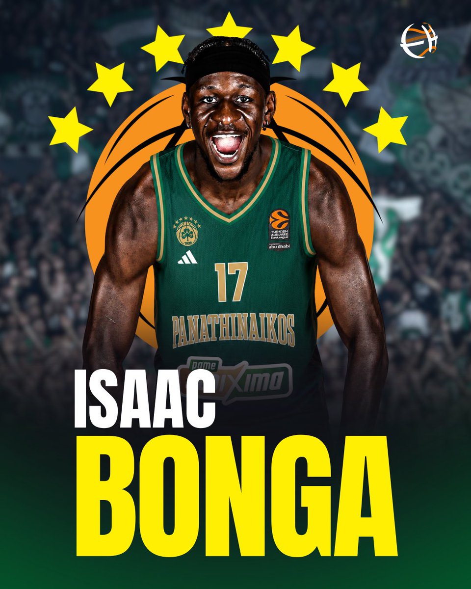 EurohoopsTR's tweet photo. 💣 Panathinaikos'tan BOMBA transfer!

🔥 Atina ekibi, Partizan'dan Isaac Bonga ile üç yıl için 6.5 milyon dolarlık sözleşme imzalıyor. https://t.co/pN7LOhwk9j