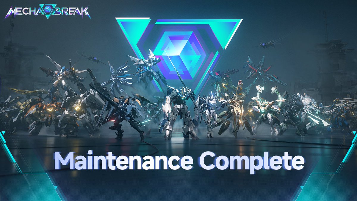 MechaBREAK's tweet photo. Dear Pilots,

Scheduled maintenance is now complete. Servers are LIVE! Gear up and deploy!

If you encounter any issues during gameplay, please reach out via our customer support email: mechabreakCS@seasungames.com

Thank you for your understanding and continued support! https://t.co/PHCi6HUCt7